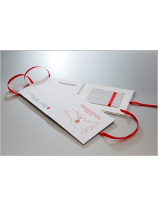 Коробочка для флешки-визитки Белая с нанесением логотипа и персонализации