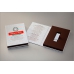 Коробочка-книжечка с ламинированной обложкой для стандартной флешки для оформления выпускного