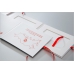 Коробочка для флешки-визитки Белая с нанесением фирменного стиля