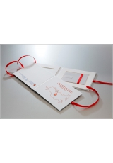 Коробочка для флешки-визитки Белая с нанесением логотипа и персонализации