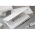 Коробочка-книжечка для USB флешки белая в вашем фирменном стиле