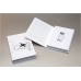 Коробочка-книжечка для USB флешки белая в вашем фирменном стиле