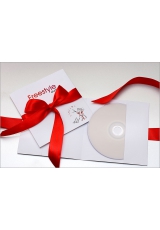 Конверт для дисков Белый с нанесением надписи или дизайна